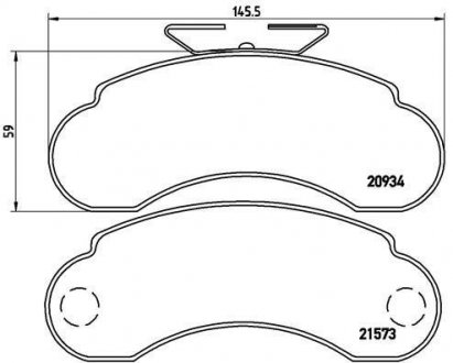 Гальмівні колодки дискові BREMBO P50 021