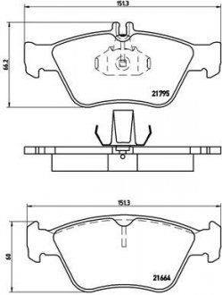 Гальмівні колодки дискові BREMBO P50 023 (фото 1)