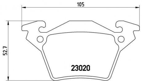 Гальмівні колодки дискові BREMBO P50 032