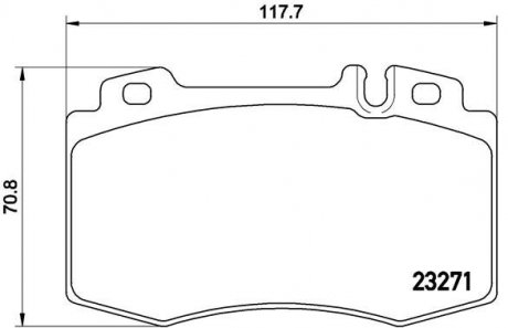 Гальмівні колодки дискові BREMBO P50 041