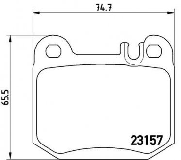 Гальмівні колодки дискові BREMBO P50 043