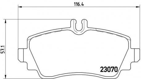 Гальмівні колодки дискові BREMBO P50 047