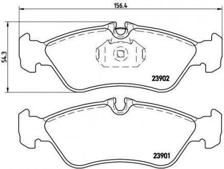 Колодки тормозные BREMBO P50 082