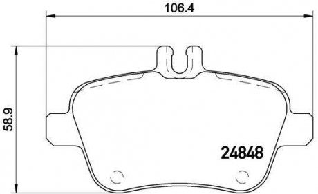 Гальмівні колодки дискові BREMBO P50 091