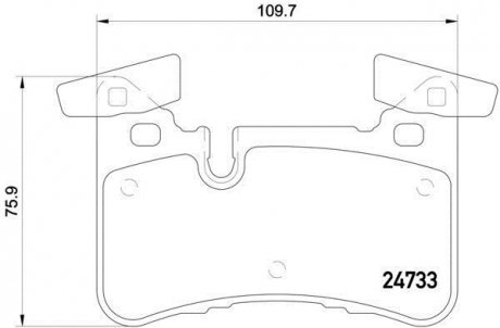 Гальмівні колодки дискові BREMBO P50 110