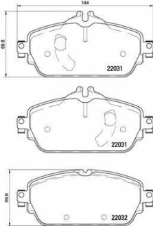 Гальмівні колодки дискові BM BREMBO P50119