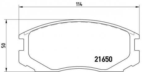 Гальмівні колодки дискові BREMBO P54 015 (фото 1)