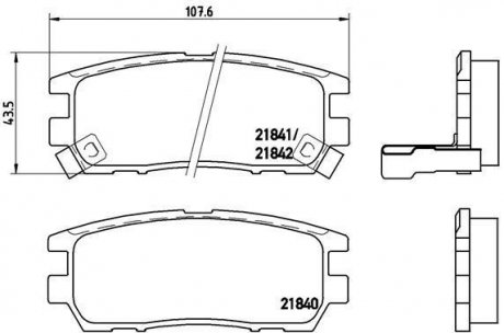 Гальмівні колодки дискові BREMBO P54 018