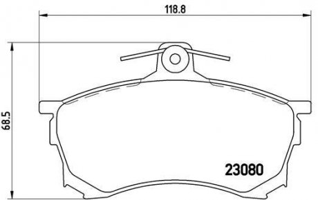 Гальмівні колодки дискові BREMBO P54 021