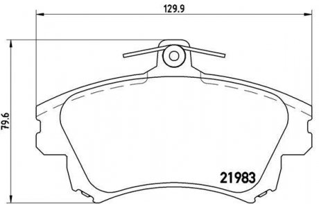 Гальмівні колодки дискові BREMBO P54 036