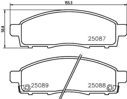 Гальмівні колодки дискові BREMBO P54 055