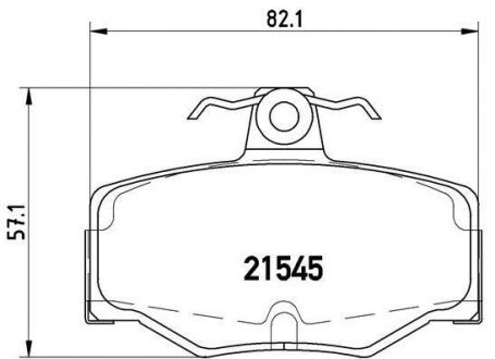 Гальмівні колодки дискові BREMBO P56 024