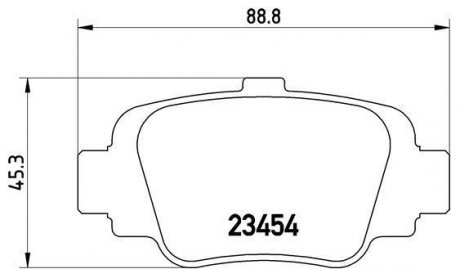 Гальмівні колодки дискові BREMBO P56 032