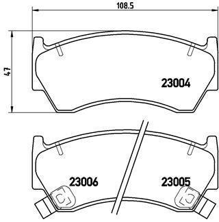 Гальмівні колодки дискові BREMBO P56 033