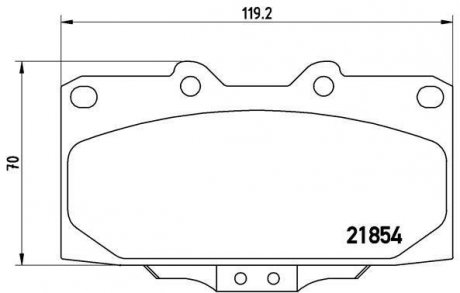 Гальмівні колодки дискові BREMBO P56 034