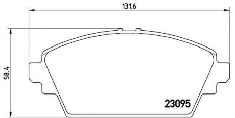 Гальмівні колодки дискові BREMBO P56 044