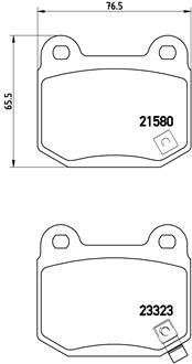 Комплект гальмівних колодок з 4 шт. дисків BREMBO P56048 (фото 1)