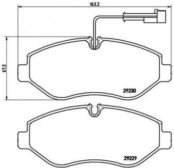 Гальмівні колодки дискові BREMBO P56 066