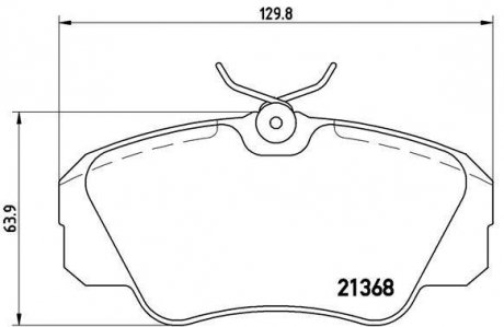 Гальмівні колодки дискові BREMBO P59 016