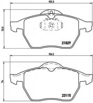 Гальмівні колодки дискові BREMBO P59 022