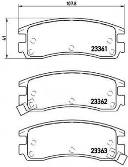 Гальмівні колодки дискові BREMBO P59 027