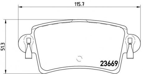 Комплект гальмівних колодок з 4 шт. дисків BREMBO P59040