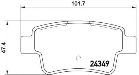 Гальмівні колодки дискові BREMBO P59 057