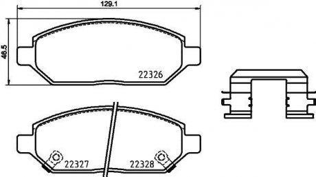 Гальмівні колодки дискові BREMBO P59 088