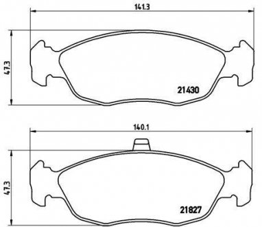 Гальмівні колодки дискові BREMBO P61 051 (фото 1)