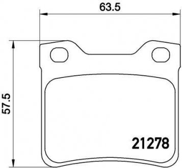 Гальмівні колодки дискові BREMBO P61 058