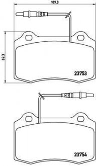 Гальмівні колодки дискові BREMBO P61 064