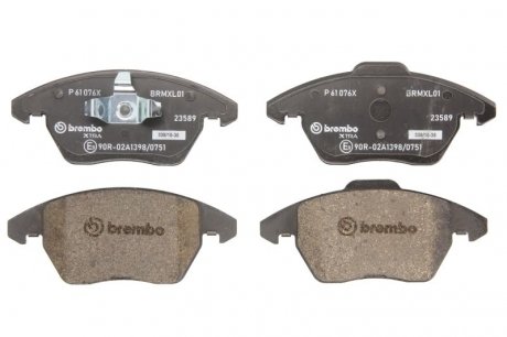 Гальмівні колодки дискові BREMBO P61 076X (фото 1)