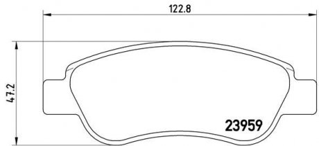 Гальмівні колодки дискові BREMBO P61 081 (фото 1)