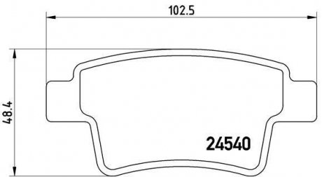 Гальмівні колодки дискові BREMBO P61 085 (фото 1)