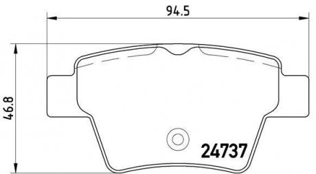 Гальмівні колодки дискові BREMBO P61 100