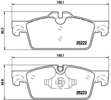 Гальмівні колодки дискові BREMBO P61 112