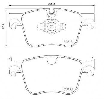 Гальмівні колодки дискові BREMBO P61 135