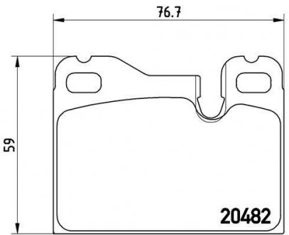 Гальмівні колодки дискові BREMBO P65 003