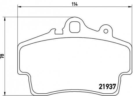 Гальмівні колодки дискові BREMBO P65 007