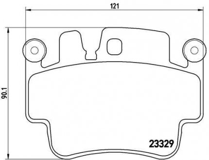 Гальмівні колодки дискові BREMBO P65 009