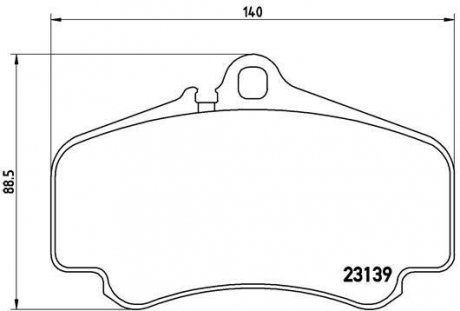 Гальмівні колодки дискові BREMBO P65 011