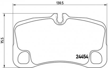 Гальмівні колодки дискові BREMBO P65 013