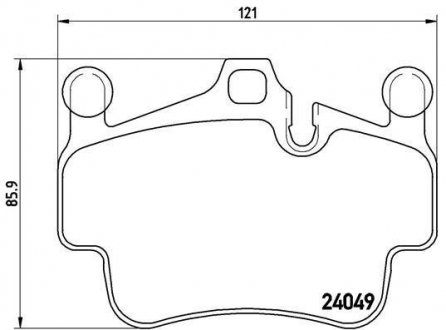 Гальмівні колодки дискові BREMBO P65 014