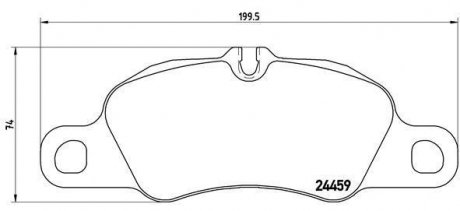 Гальмівні колодки дискові BREMBO P65 019