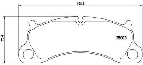 Гальмівні колодки дискові BREMBO P65 025