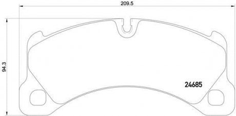 Колодки гальмівні дискові BREMBO P65 026