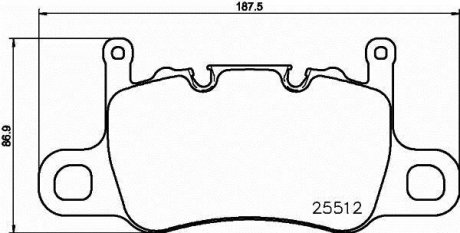 Гальмівні колодки дискові BREMBO P65 037