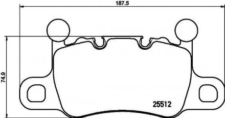 Гальмівні колодки дискові BREMBO P65 038