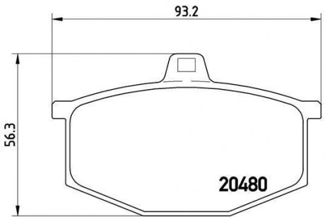 Гальмівні колодки дискові BREMBO P68 005