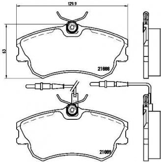 Гальмівні колодки дискові BREMBO P68 023 (фото 1)